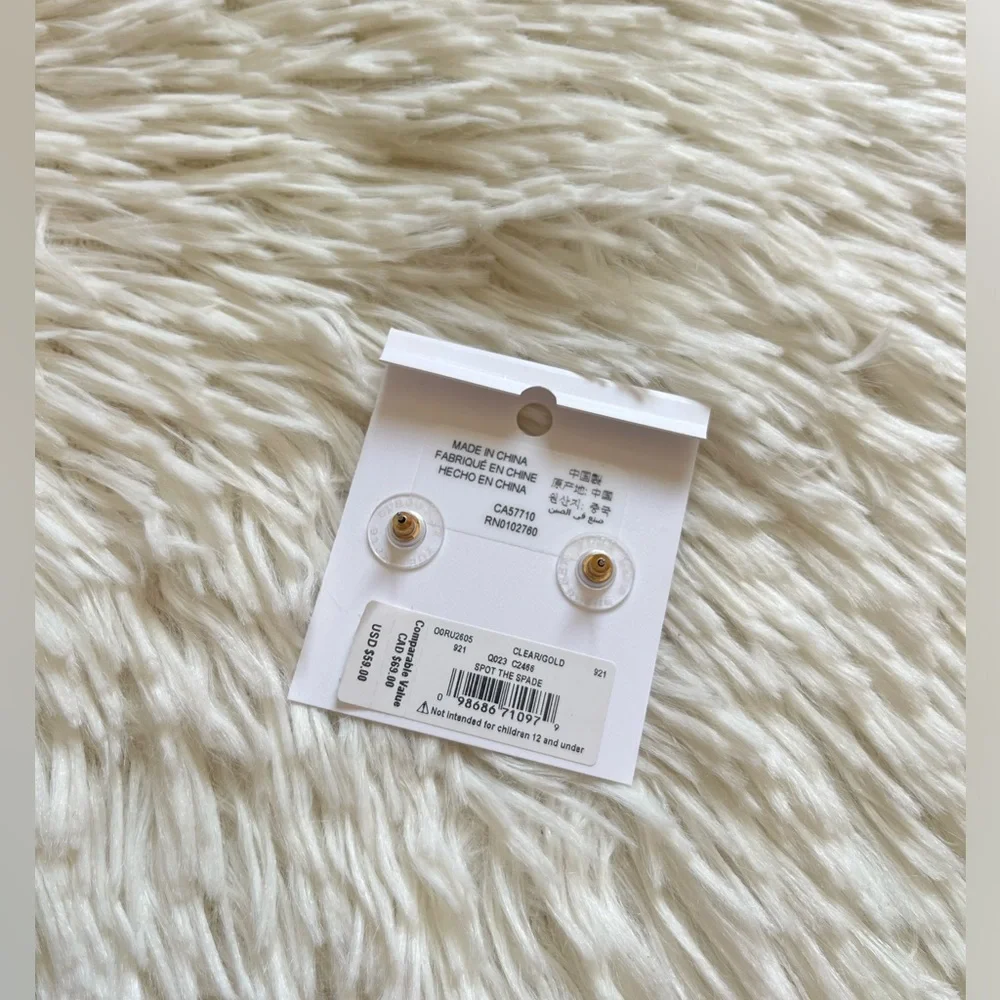 Kate Spade Pave Stud Earrings NEW